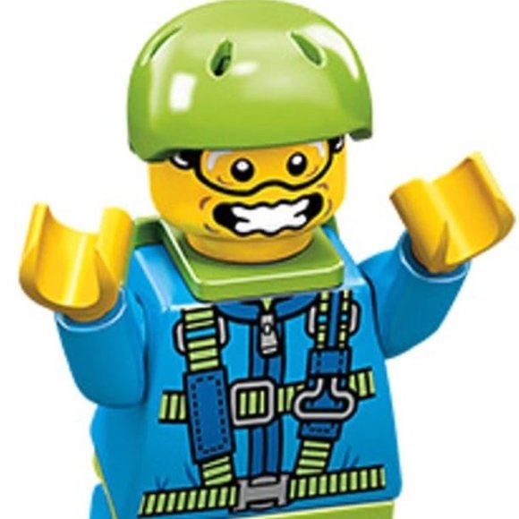 Lego Series 10 Skydiver Mini Figure #6 - Picture 2 of 4